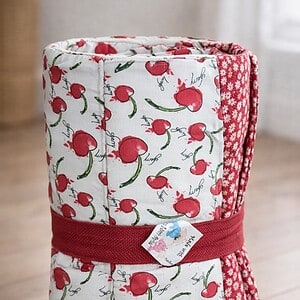 Cherry Blossom Padded Blanket Flannel and Muslin