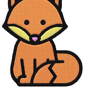 Sweet Woodland Flying Fox Embroidery Design