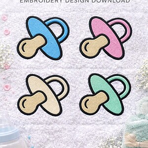 Sweet Baby Pacifier Embroidery Design