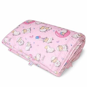 Personalised Warm Pink Sheep Blanket