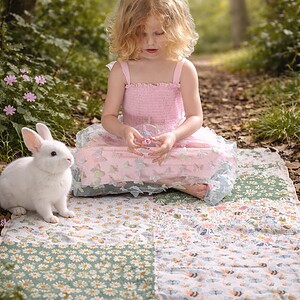 Personalised Story Stitched Comfort Blanket - The Blanket that tells a Family Story