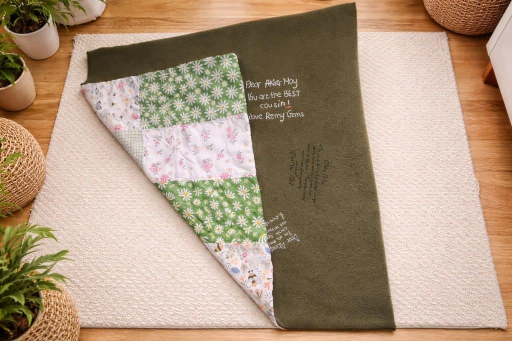 How To - Personalised Family Story Stitched Comfort Blanket