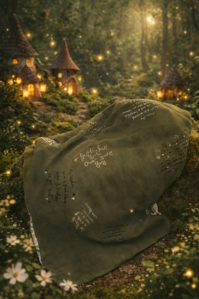 How It Works – Personalised Story Stitched Comfort Blanket or Forever Memory Blanket