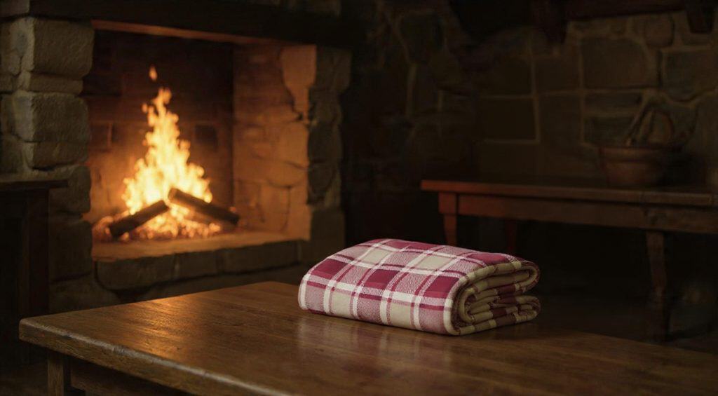 Soft Plaid Scottish Check Blanket for Warmth
