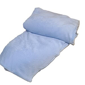 Soft Solid Embossed Mongolian Fleece Blanket