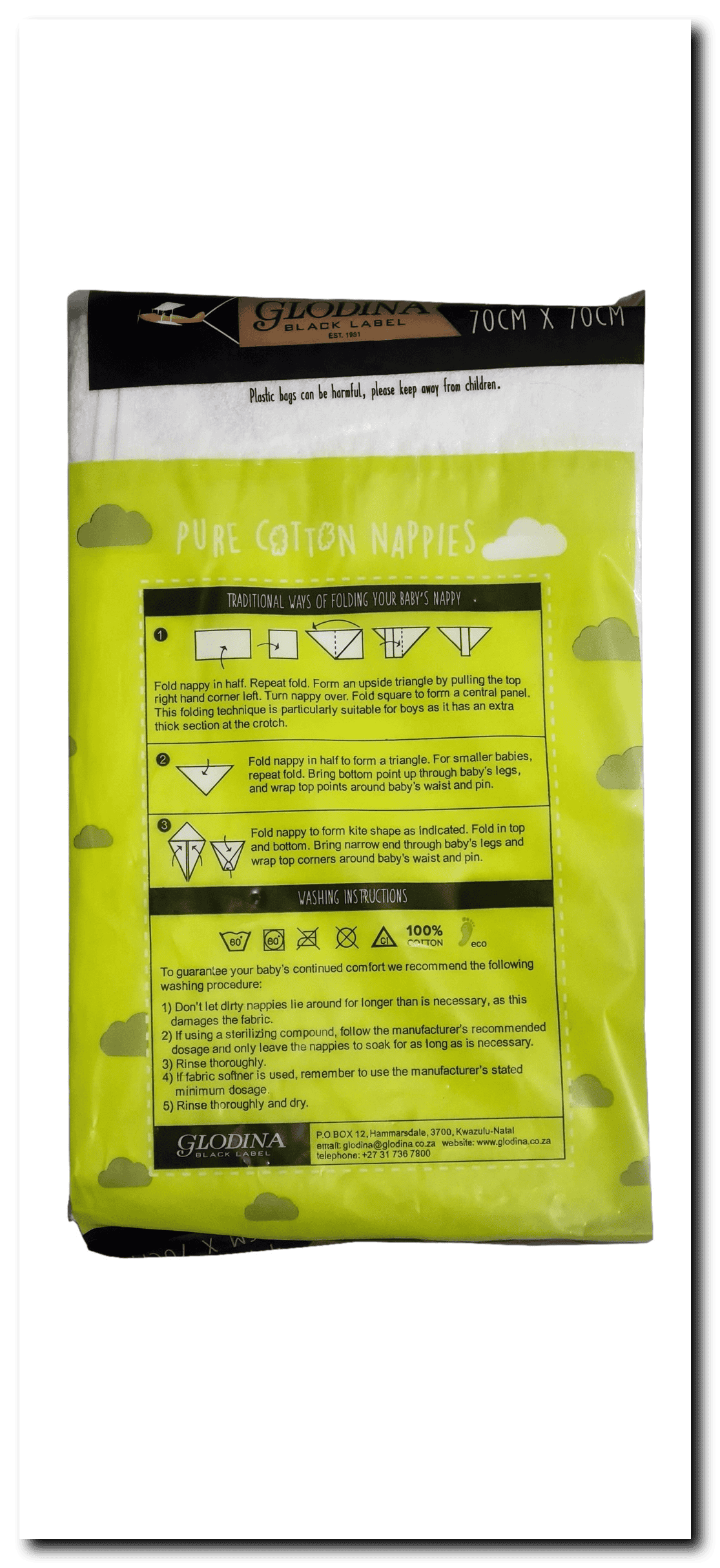 Black Label Cotton Nappies